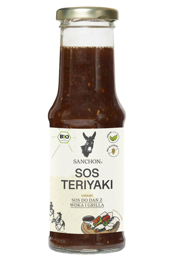 SOS SOJOWY SŁODKI TERIYAKI BEZGLUTENOWY BIO 210 ml – SANCHON