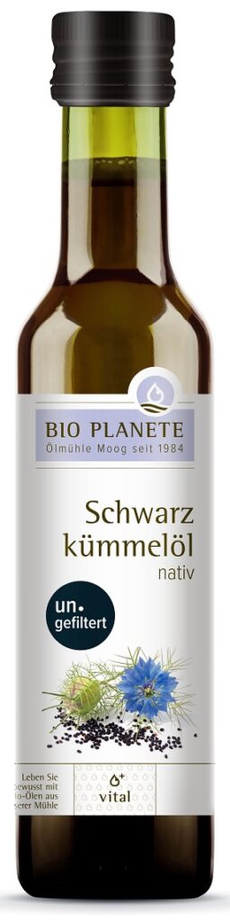 OLEJ Z CZARNUSZKI TŁOCZONY NA ZIMNO NIEFILTROWANY BIO 250 ml – BIO PLANETE