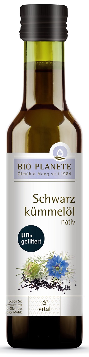 OLEJ Z CZARNUSZKI TŁOCZONY NA ZIMNO NIEFILTROWANY BIO 250 ml - BIO PLANETE