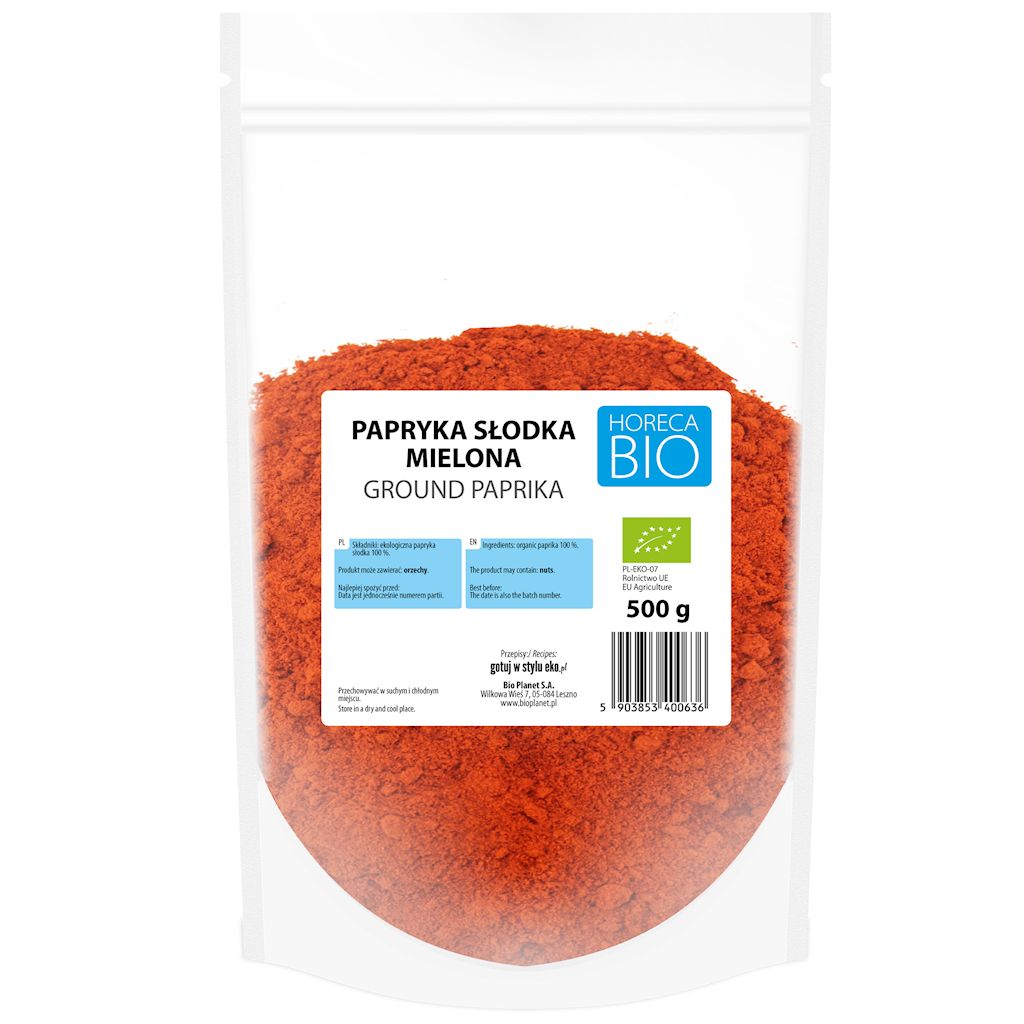 PAPRYKA SŁODKA MIELONA BIO 500 g – HORECA (BIO PLANET)