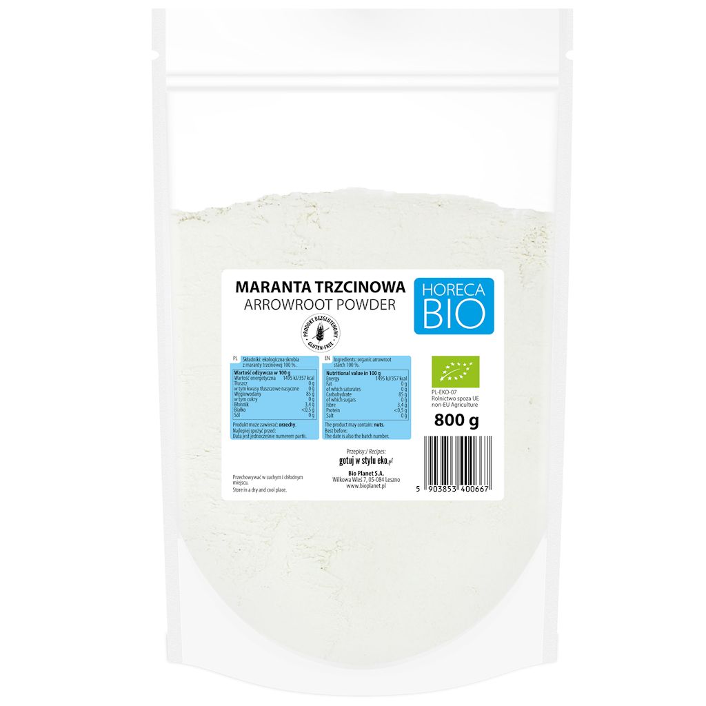 MARANTA BEZGLUTENOWA BIO 800 g – HORECA (BIO PLANET)