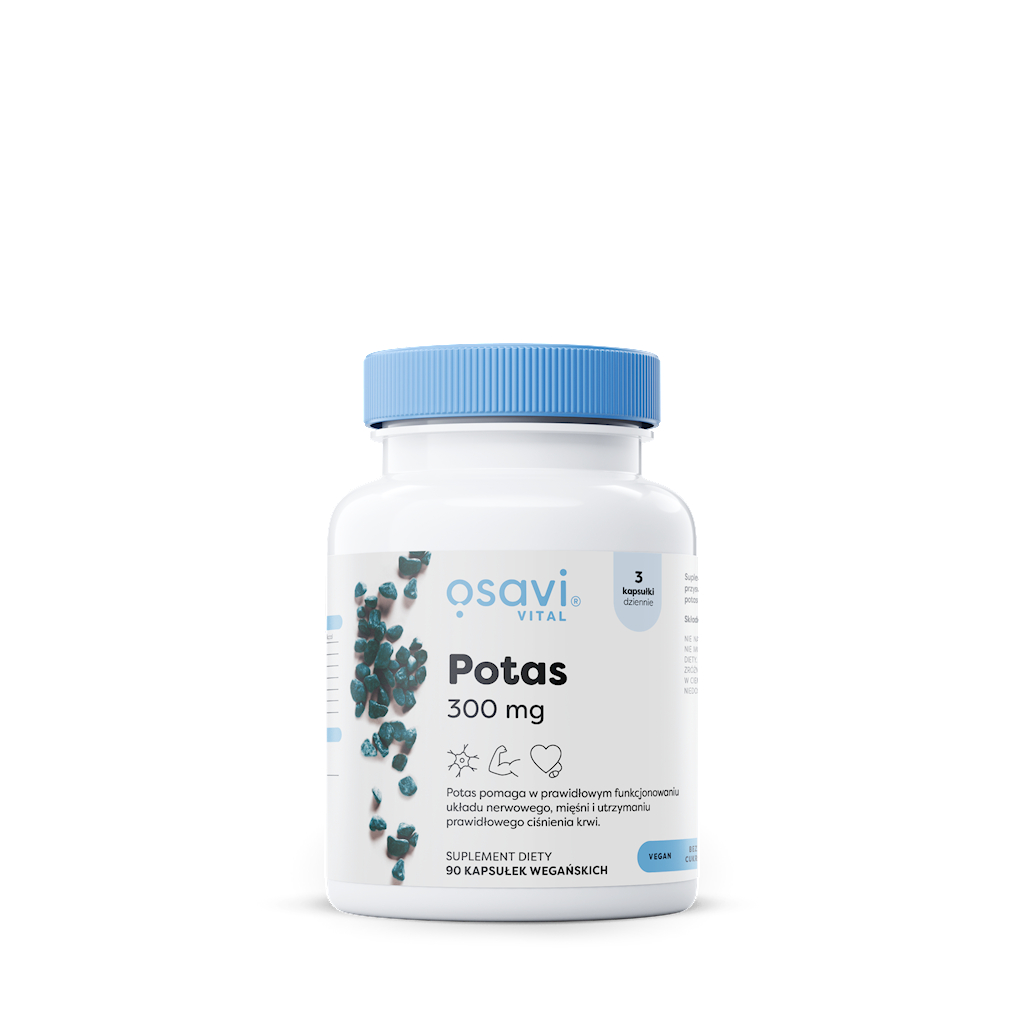 POTAS (100 mg) BEZGLUTENOWY 90 KAPSUŁEK – OSAVI