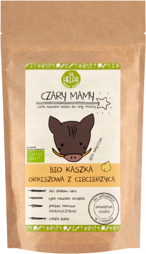 KASZKA ORKISZOWA Z CIECIERZYCĄ BEZ DODATKU CUKRÓW BIO 200 g - HELPA