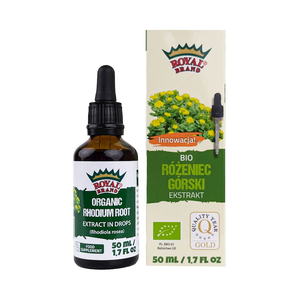 EKSTRAKT Z RÓŻEŃCA GÓRSKIEGO W KROPLACH BIO 50 ml – ROYAL BRAND