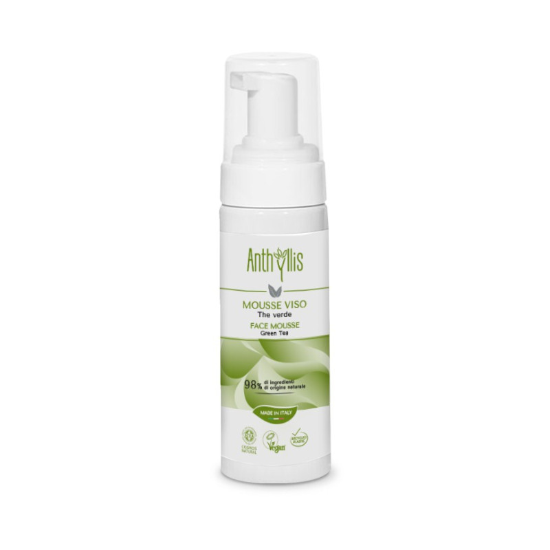 PIANKA DO MYCIA TWARZY OCZYSZCZAJĄCA Z ZIELONĄ HERBATĄ ECO 150 ml – ANTHYLLIS