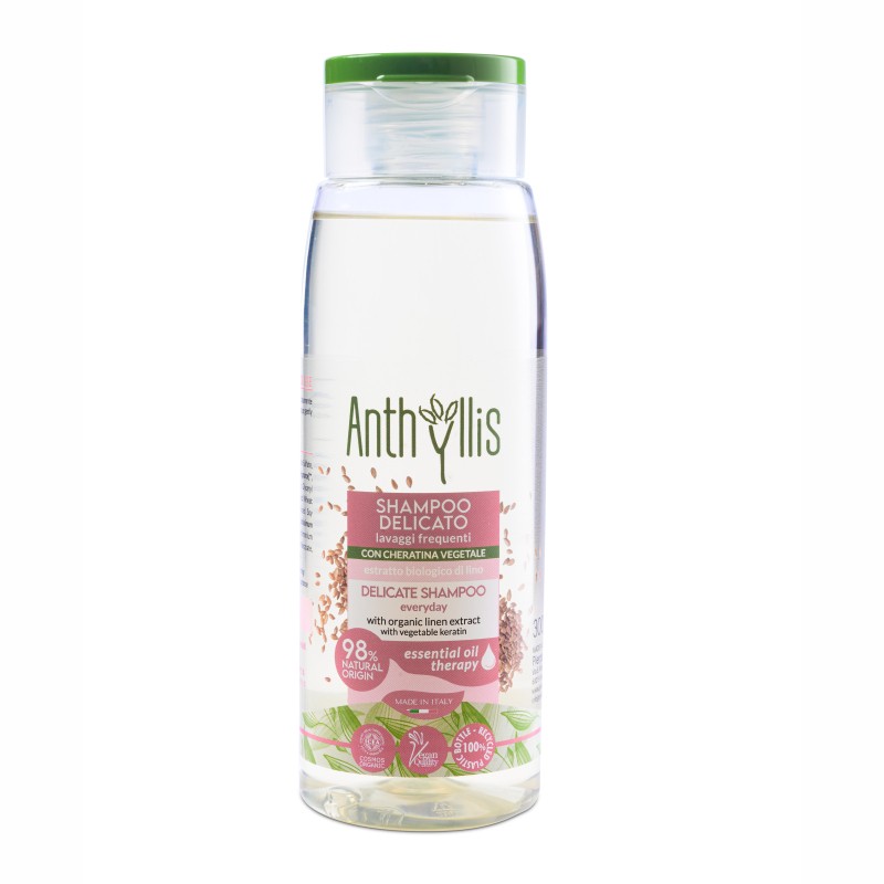 SZAMPON DO WŁOSÓW DO CODZIENNEGO STOSOWANIA Z KERATYNĄ I EKSTRAKTEM Z LNU ECO 300 ml – ANTHYLLIS