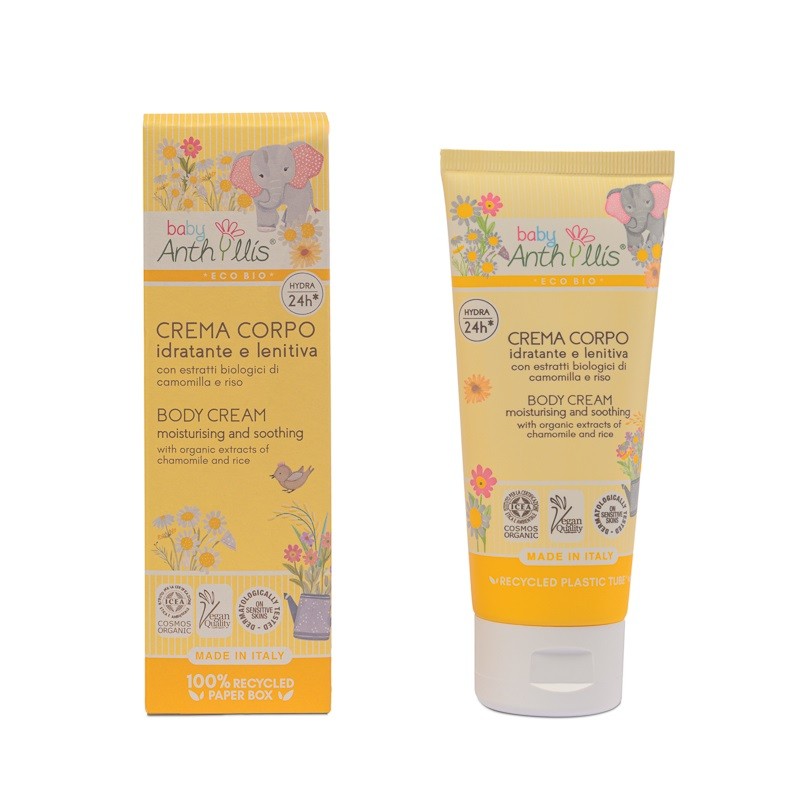 KREM NAWILŻAJĄCO – ŁAGODZĄCY DO CIAŁA DLA DZIECI Z RUMIANKIEM ECO 100 ml – BABY ANTHYLLIS