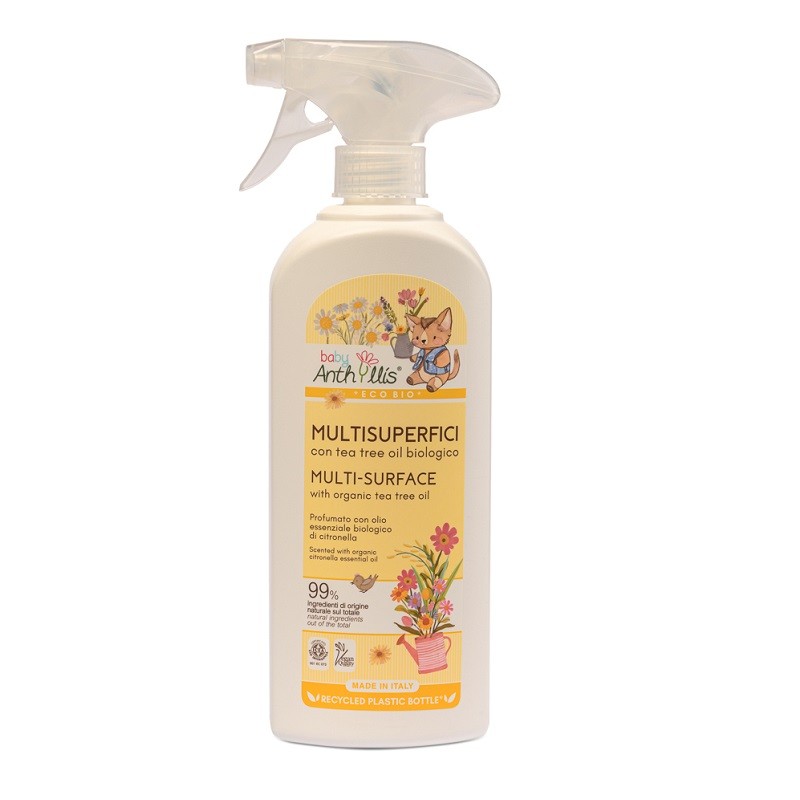 PŁYN DO CZYSZCZENIA POWIERZCHNI MAJĄCYCH KONTAKT Z DZIECKIEM (SPRAY) ECO 500 ml – BABY ANTHYLLIS