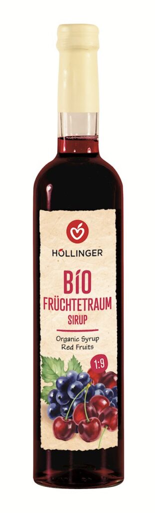 SYROP O SMAKU CZERWONYCH OWOCÓW BIO 500 ml – HOLLINGER