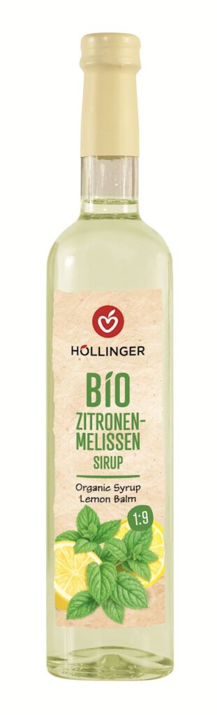SYROP O SMAKU CYTRYNY Z MELISĄ BIO 500 ml – HOLLINGER