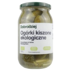 OGÓRKI KISZONE BEZGLUTENOWE BIO 900 g (500 g) - DOBRODZIEJ