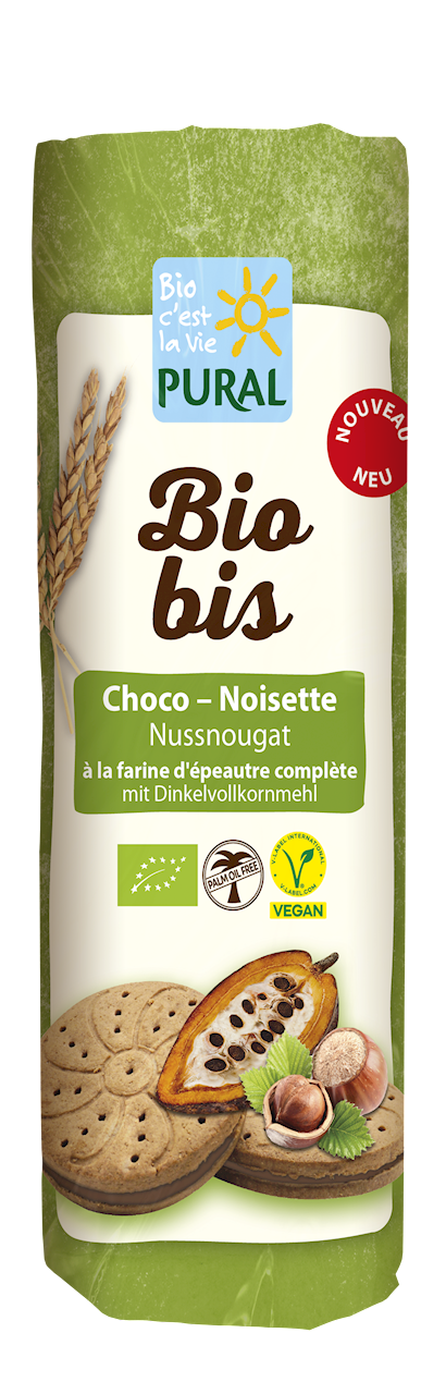 CIASTKA MARKIZY ORKISZOWE Z KREMEM KAKAOWO - ORZECHOWYM FAIR TRADE BIO 320 g - PURAL (BIO BIS)