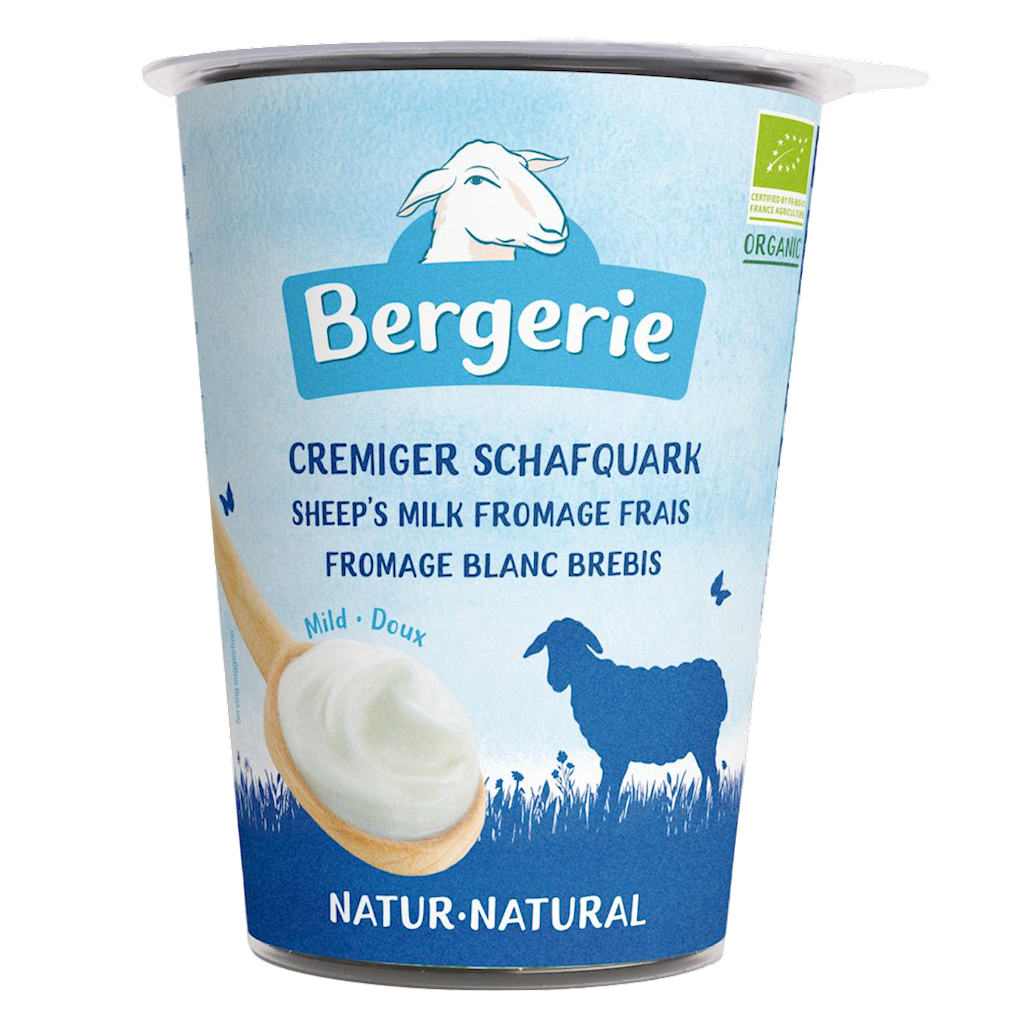 OWCZY KREMOWY SEREK NATURALNY BIO 400 g – BERGERIE