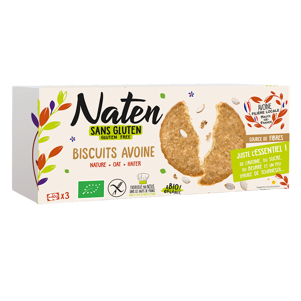 CIASTKA OWSIANE BEZGLUTENOWE BIO 130 g – NATEN