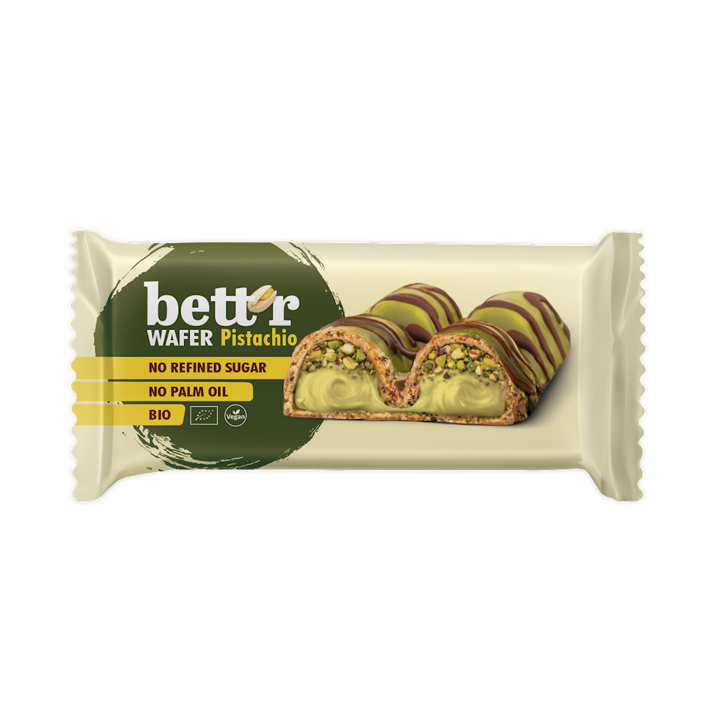 WAFELEK Z KREMEM PISTACJOWYM BIO 34 g – BETT’R