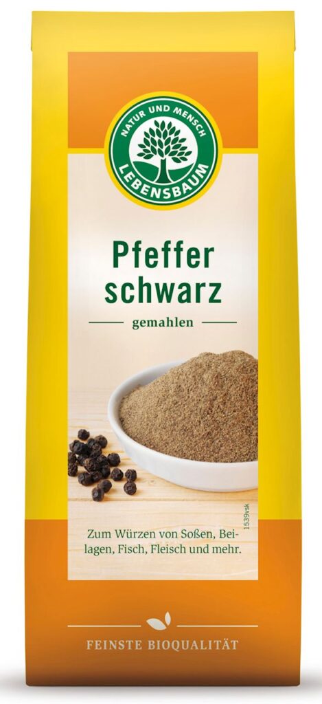 PIEPRZ CZARNY MIELONY BIO 50 g – LEBENSBAUM