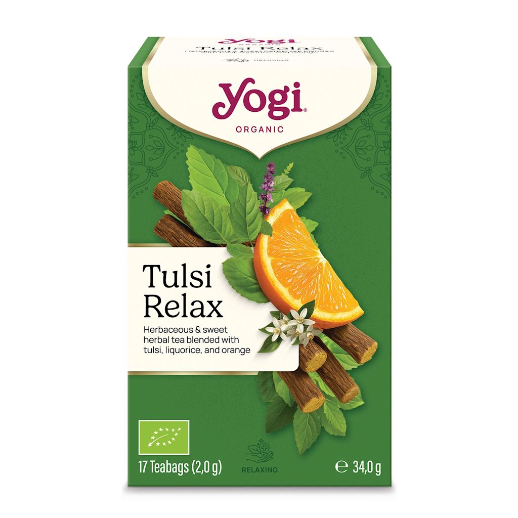 HERBATKA AJURWEDYJSKA TULSI RELAX BIO (17 x 2 g) 34 g – YOGI