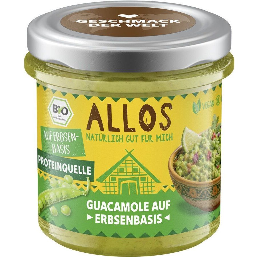 PASTA KANAPKOWA PROTEINOWA W STYLU GUACAMOLE BEZGLUTENOWA BIO 140 g – ALLOS
