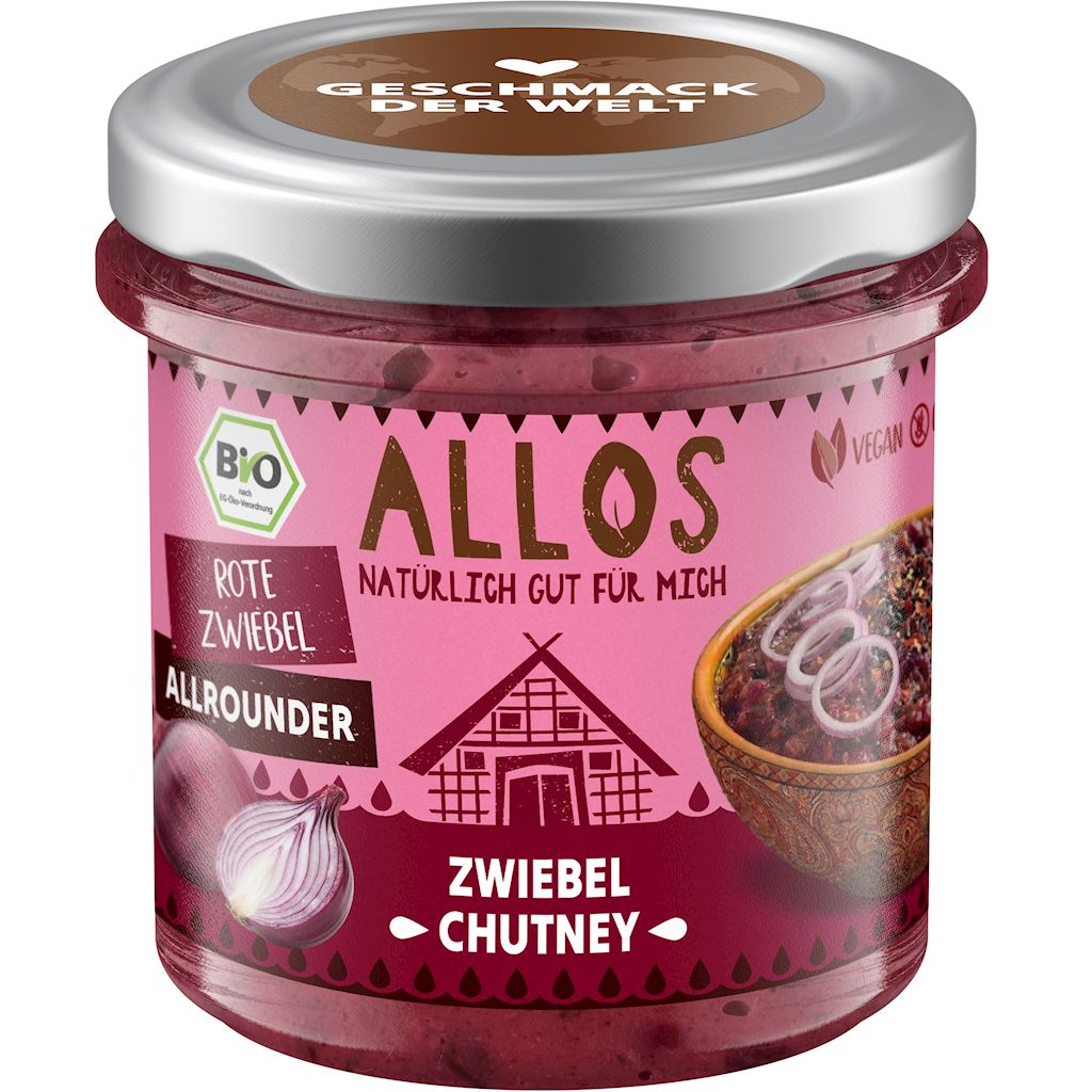 PASTA KANAPKOWA CHUTNEY CEBULOWY BEZGLUTENOWA BIO 140 g – ALLOS