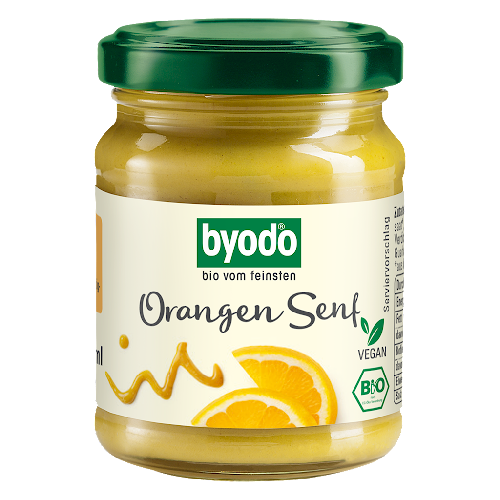 SOS MUSZTARDOWO – POMARAŃCZOWY BEZGLUTENOWY BIO 125 ml – BYODO