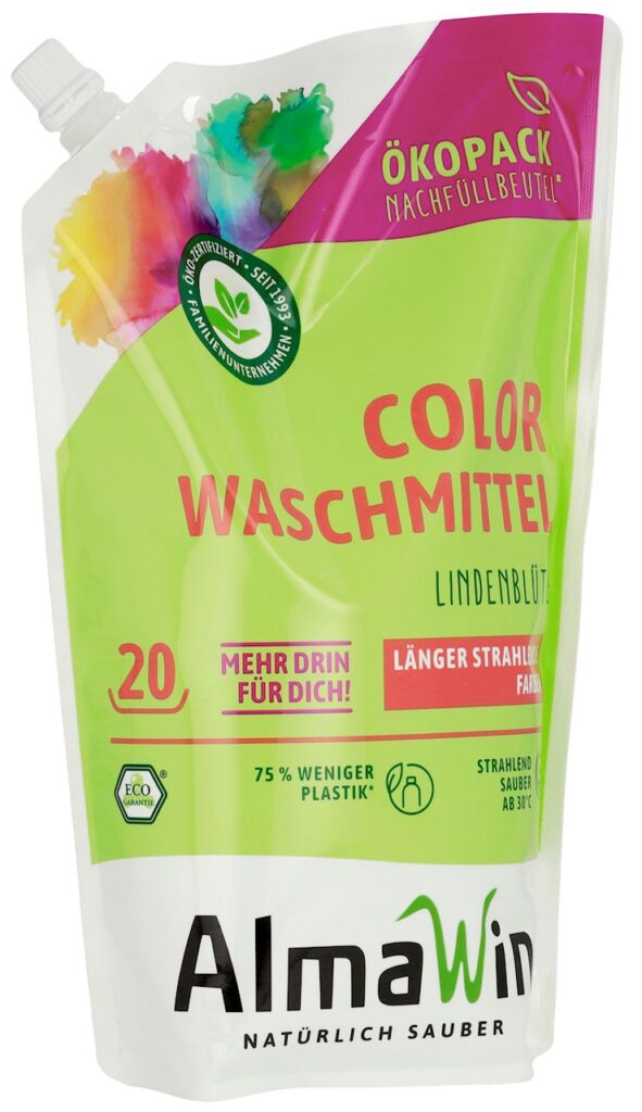 PŁYN DO PRANIA KOLOROWYCH UBRAŃ (KONCENTRAT) (UZUPEŁNIENIE) ECO 1,5 L (20 PRAŃ) – ALMAWIN