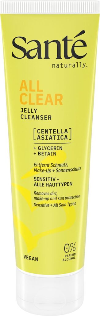 ŻEL OCZYSZCZAJĄCY DO MYCIA TWARZY Z WĄKROTKĄ AZJATYCKĄ I BETAINĄ ECO 150 ml – SANTE