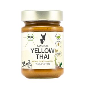 PASTA TAJSKA ŻÓŁTE CURRY BEZGLUTENOWA BIO 190 g - SANCHON