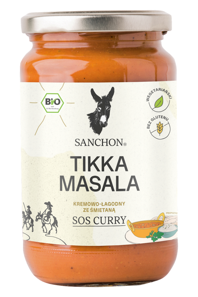 SOS CURRY INDIAN TIKKA MASALA BEZGLUTENOWY BIO 320 ml – SANCHON