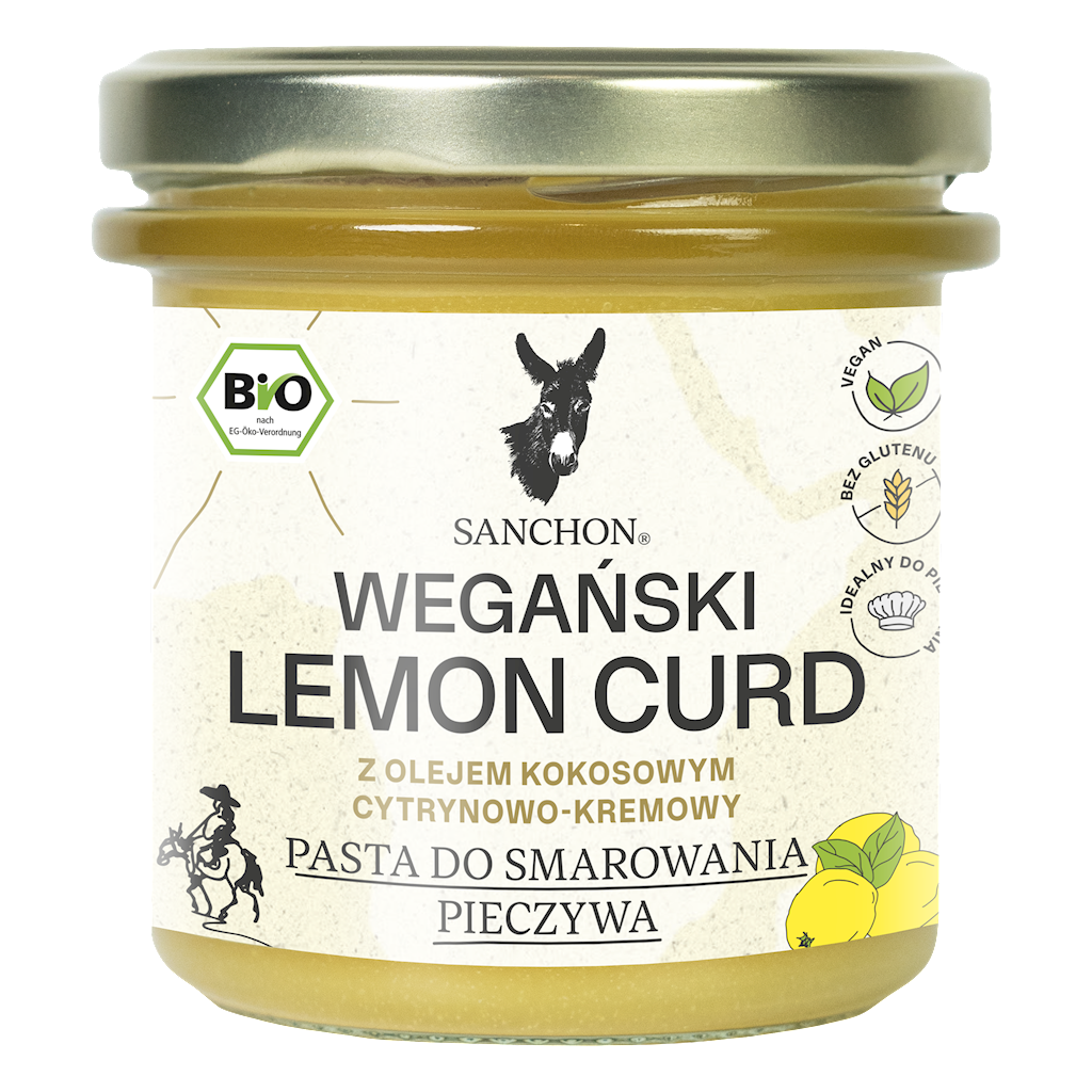 KREM CYTRYNOWY LEMON CURD BEZGLUTENOWY BIO 160 g – SANCHON
