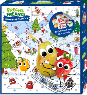 KALENDARZ ADWENTOWY - PRZEKĄSKI BIO 791 g - FRECHE FREUNDE (PRODUKT SEZONOWY)