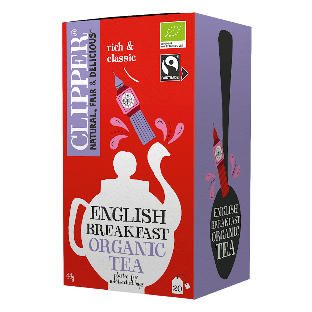 HERBATA CZARNA ENGLISH BREAKFAST FAIR TRADE BIO (20 x 2,2 g) 44 g – CLIPPER