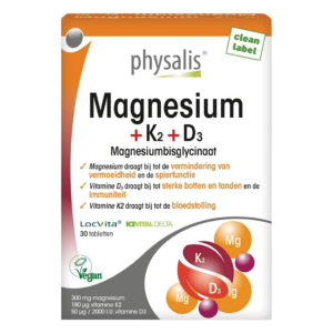 MAGNEZ + WITAMINA K2 I D3 30 TABLETEK - PHYSALIS