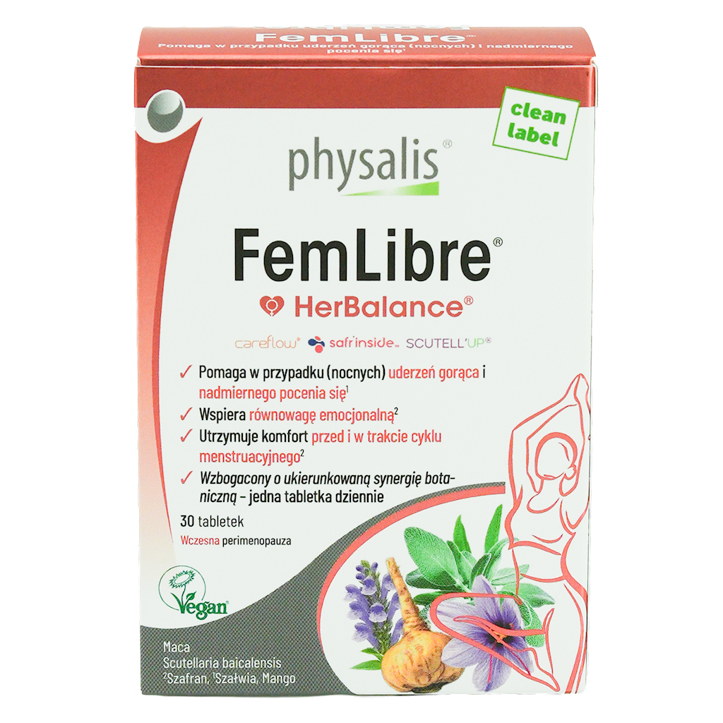 TABLETKI NA MENOPAUZĘ (FEMLIBRE) 30 szt. – PHYSALIS (HERBALANCE)