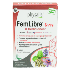 TABLETKI NA MENOPAUZĘ (FEMLIBRE FORTE) 30 szt. - PHYSALIS (HERBALANCE)