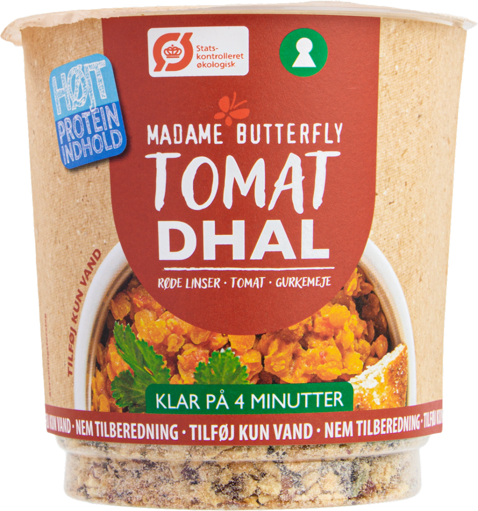 DANIE BŁYSKAWICZNE PROTEINOWE DAL POMIDOROWY BIO 60 g – MADAME BUTTERFLY