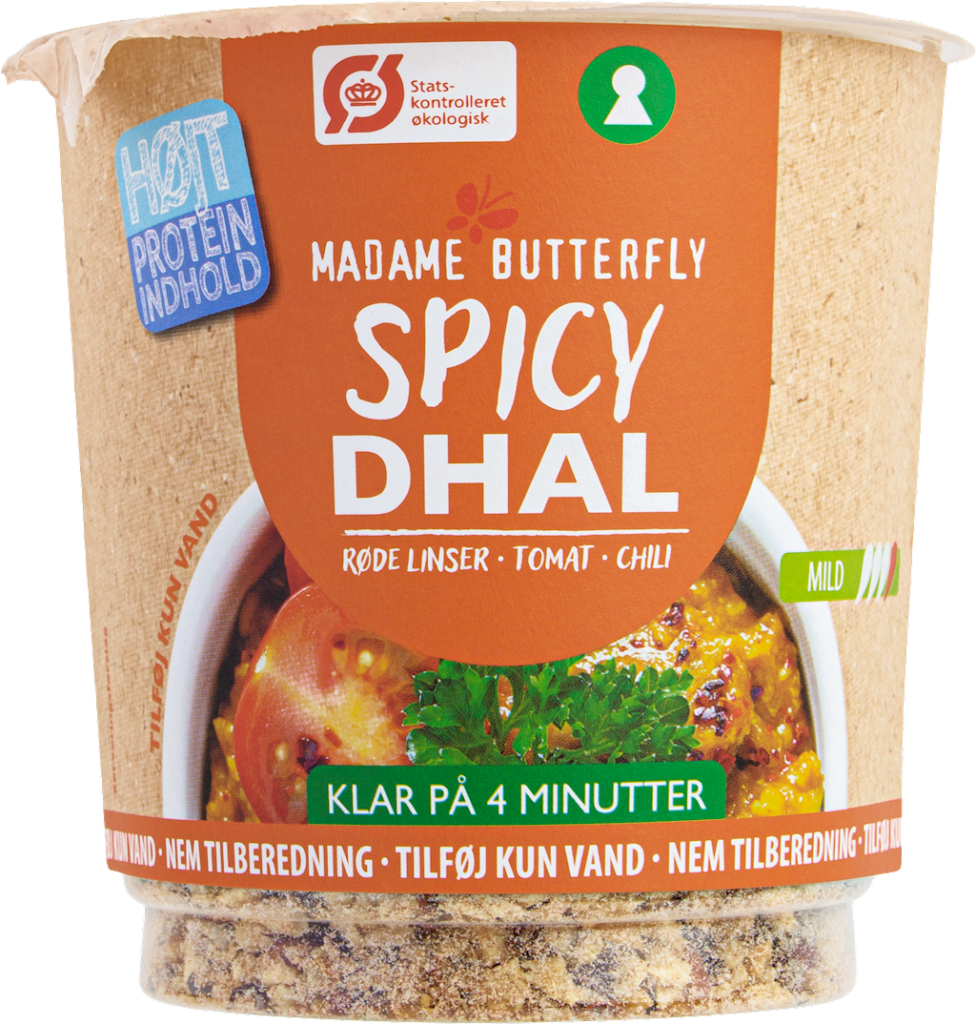 DANIE BŁYSKAWICZNE PROTEINOWE DAL PIKANTNY BIO 60 g – MADAME BUTTERFLY