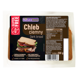CHLEB CIEMNY KROJONY BEZGLUTENOWY 200 g - NATURAVENA