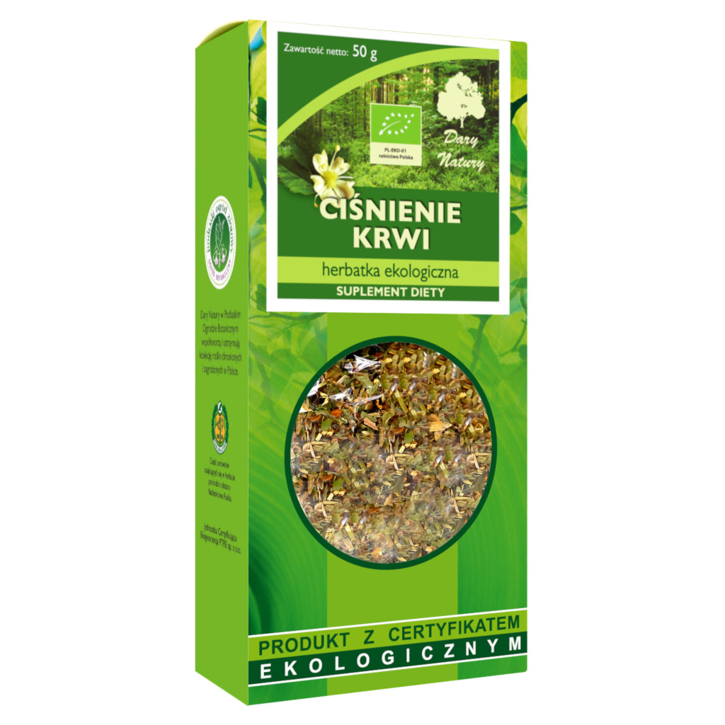 HERBATKA CIŚNIENIE KRWI BIO 50 g – DARY NATURY