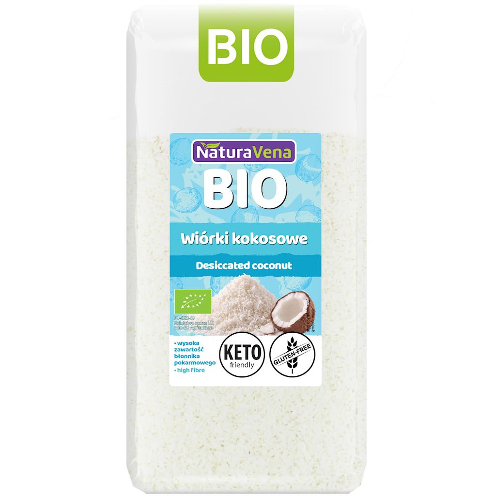 WIÓRKI KOKOSOWE BEZGLUTENOWE BIO 200 g – NATURAVENA