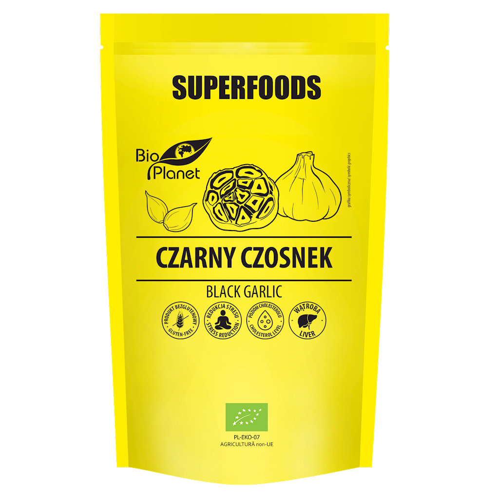 CZARNY CZOSNEK BEZGLUTENOWY BIO 70 g – BIO PLANET SUPERFOODS