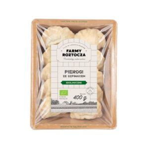 PIEROGI ZE SZPINAKIEM BIO 400 g - FARMY ROZTOCZA (NA ZAMÓWIENIE)