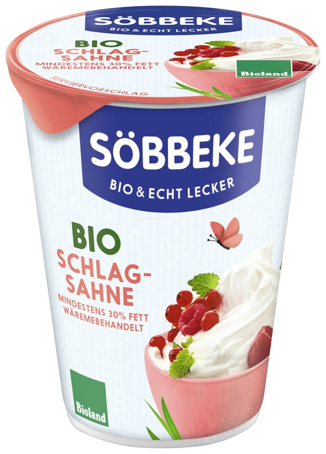 przecena ŚMIETANKA KREMOWA SŁODKA (30 % TŁUSZCZU) BIO 200 g – SOBBEKE