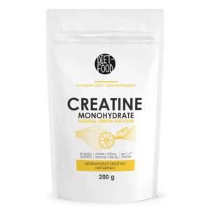 KREATYNA Z WITAMINĄ C O SMAKU CYTRYNOWYM 200 g - DIET-FOOD