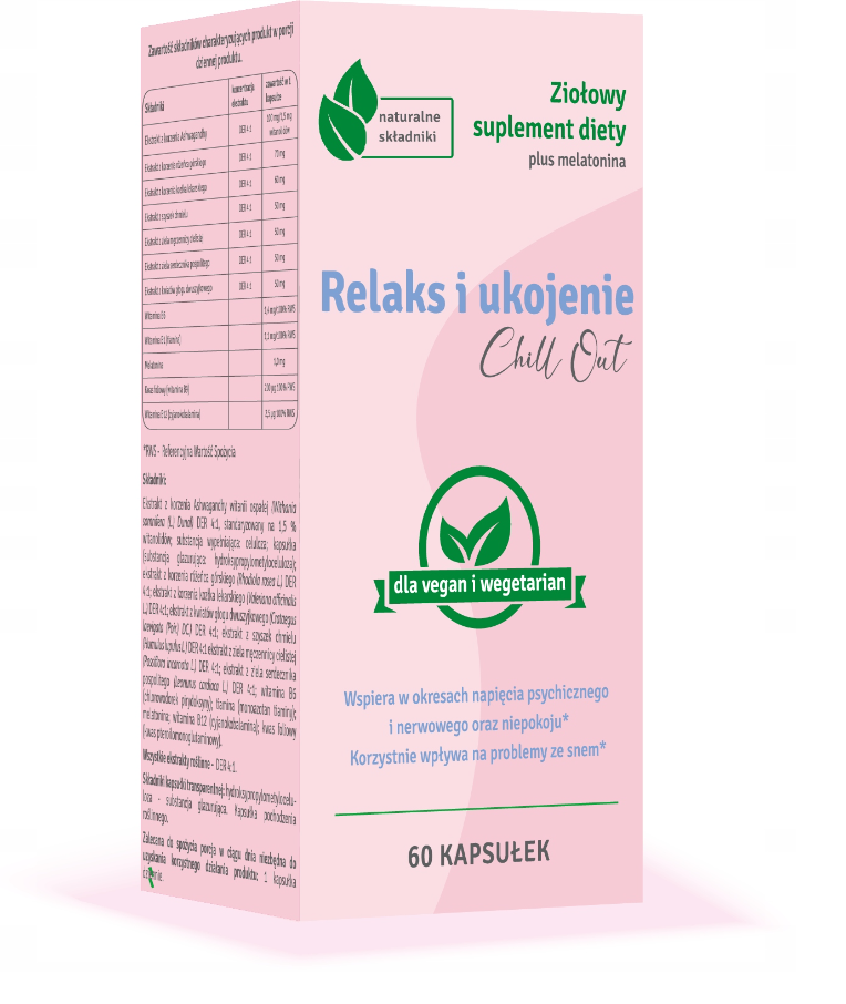 KAPSUŁKI NA RELAKS I USPOKOJENIE 60 szt. – PASOLEQ (CHILL OUT)