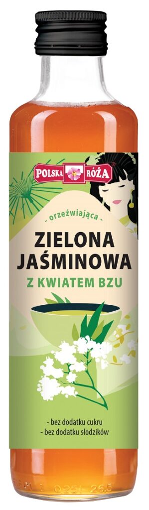 HERBATA ZIELONA JAŚMINOWA Z KWIATEM BZU 250 ml – POLSKA RÓŻA