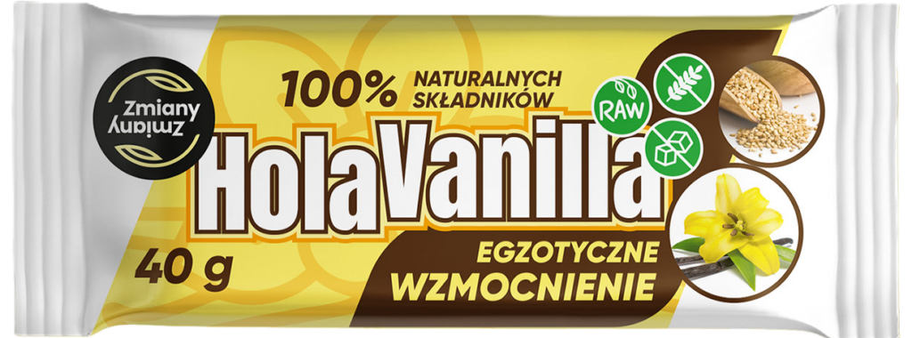 BATON HOLA VANILLA BEZGLUTENOWY 40 g – ZMIANY ZMIANY