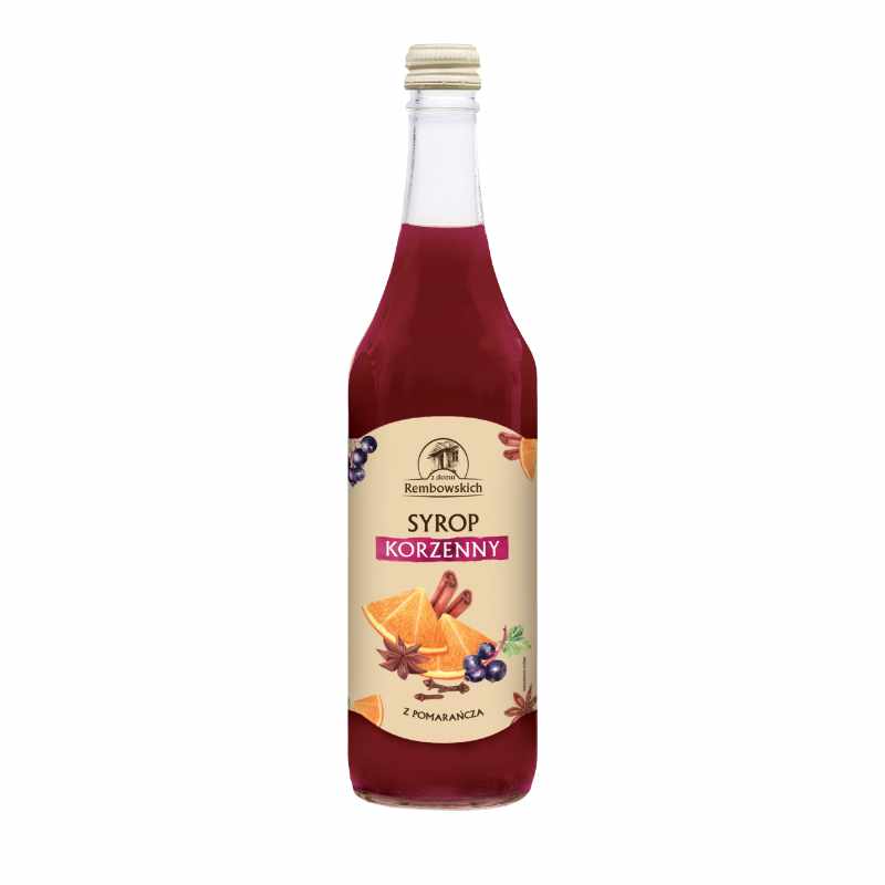 SYROP KORZENNY Z POMARAŃCZĄ 500 ml – REMBOWSCY