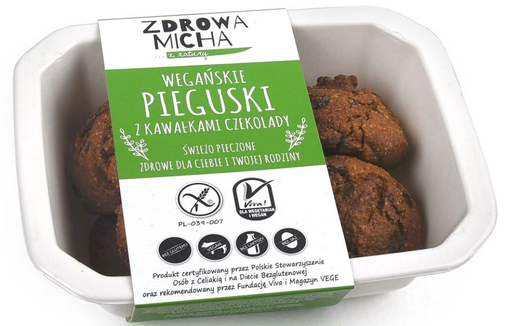 CIASTKA PIEGUSKI Z CZEKOLADĄ BEZGLUTENOWE 140 g – ZDROWA MICHA (NA ZAMÓWIENIE)