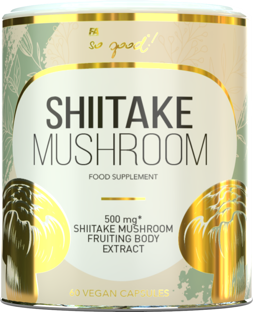GRZYBY SHIITAKE EKSTRAKT (500 mg) 60 KAPSUŁEK – SO GOOD!