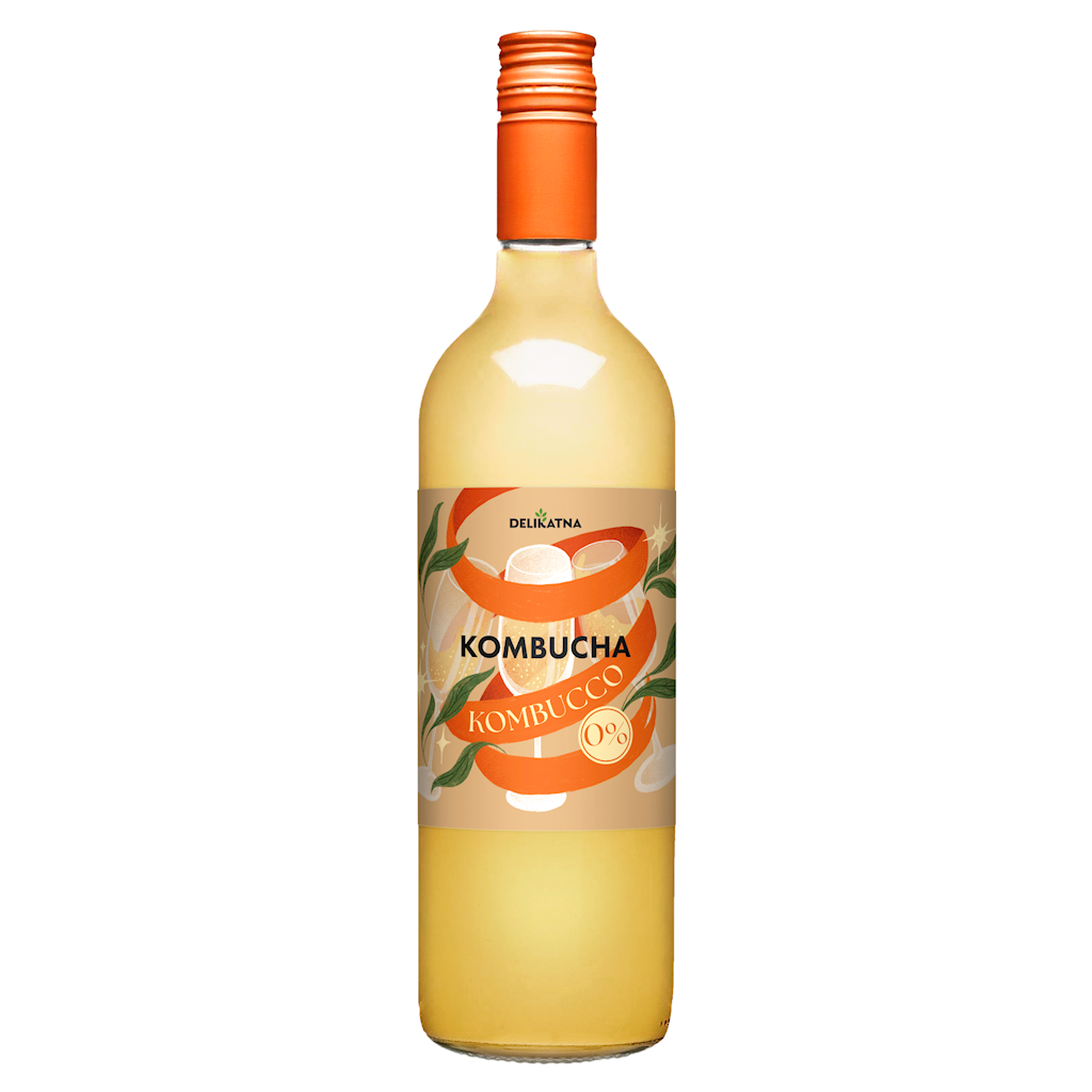 KOMBUCHA KOMBUCCO ZERO % CUKRU 750 ml – DELIKATNA